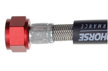 900-04-48-3 Redhorse Performance Nitrous and Fuel line (Red), 1 Pack