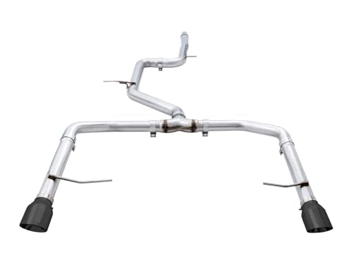 AWE Tuning Volkswagen Jetta GLI Mk7 18-21 Track Edition Exhaust - Diamond Black Tips (Fits OEM DP) - 3020-23036