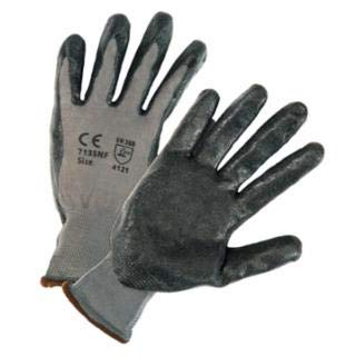 West Chester PosiGrip 813-713SNF-XL Coated Gloves, Dark Gray & Gray - Extra Large, Pack of 12
