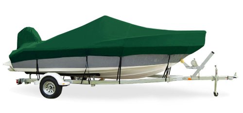 Trailerite Taylor Made Products Semi-Custom Boat Cover for Inshore Fishing Boats with Outboard Motor - Includes Motor Hood, Multiple Sizes and Colors