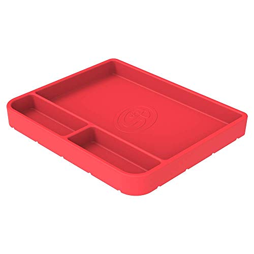 Non-Slip S&B Flexible Silicone Tool Tray | Tool Mat | Tool Organizer | Tool Holder (Medium, Pink, 80-1003M)