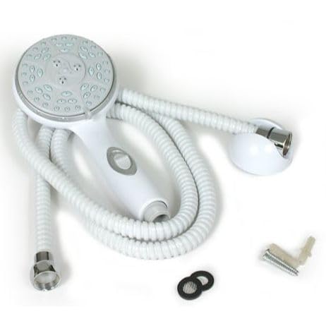 RV/Marine Camco 43714 Shower Head Kit, Handheld, White - Quantity 4