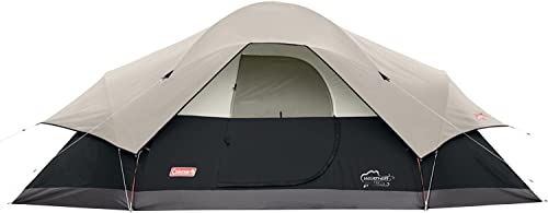 8-Person Coleman Tent for Camping | Red Canyon Car Camping Tent, Black