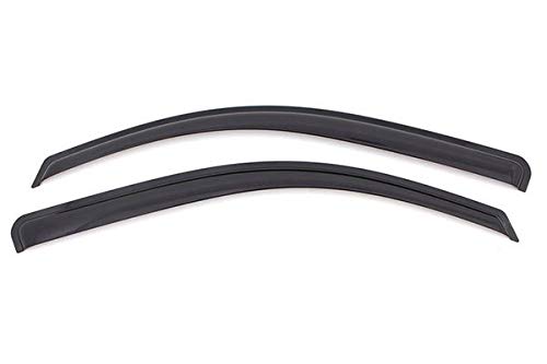Tape On Black Horse Off Road Rain Guards/Wind Deflectors Compatible with 2014-2023 Jeep Cherokee(Excludes Trailhawk Edition) Smoke 4 PCs - 14-94981