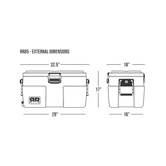85 V2 Rugged Road Cooler, Forest Green
