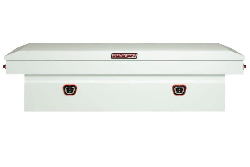 Saddle Box Weather Guard Steel Full Extra Wide White
