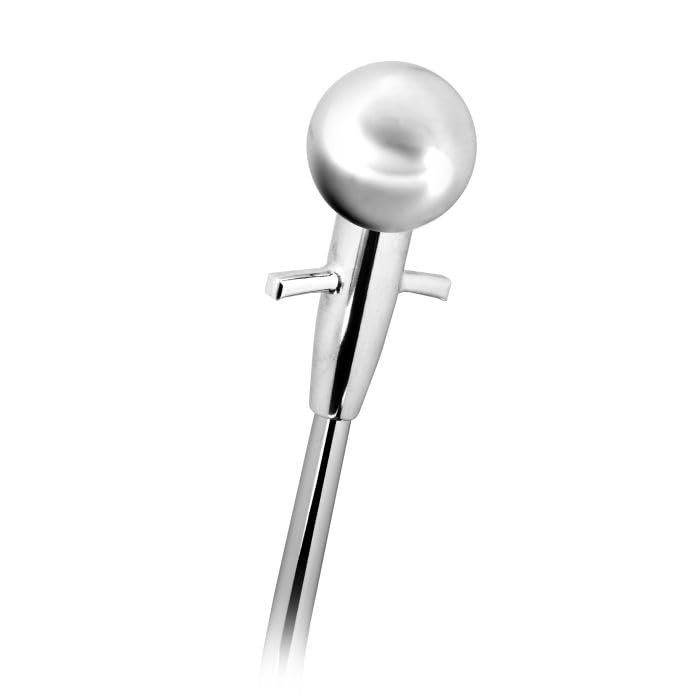 LOKAR 4L60 FM Shifter Chrome 8" Single Bend Lever Muscle Car Brite Knob