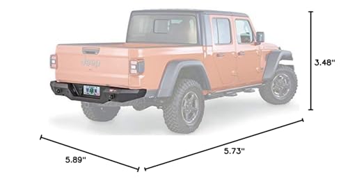 Elite Series WARN 106300 Rear Bumper, Fits: Jeep Gladiator (2019-Current)