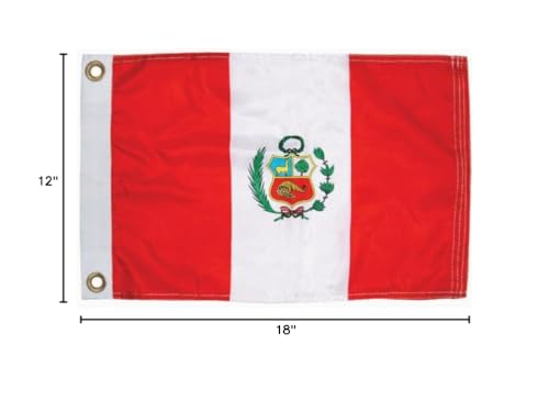 12" x 18" Peru Flag, TAYLOR MADE PRODUCTS