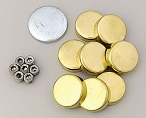 Brass Freeze Plug Kit Milodon for Oldsmobile V8 34045