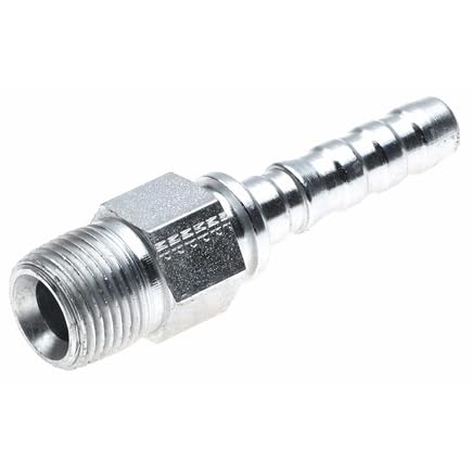 G17100-2020 Male Pipe (Stainless Steel Braid) (NPTF - 30 Cone Seat)