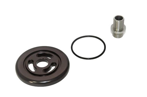 CNC Billet Oil Filter Adapter Alpha Performance R35 GT-R with Race Filter