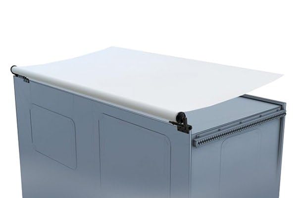 White Solera Slide Topper Awning - 16' (15'7" Fabric)