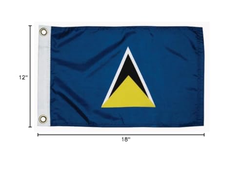12" x 18" St. Lucia Flag