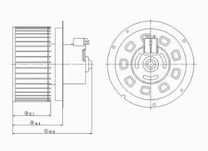700019 Global Parts Distributors New Blower Motor With Wheel