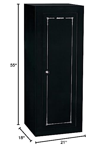 18-Gun Stack-On GCB-18C Steel Convertible Security Cabinet, Black