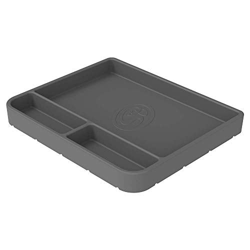 Flexible S&B Non-Slip Silicone Tool Tray | Tool Mat | Tool Organizer | Tool Holder (Medium, Charcoal, 80-1004M)