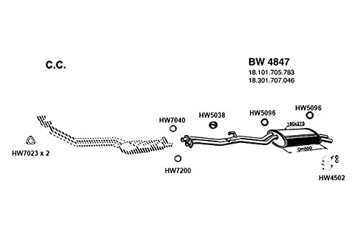 HW5096 Ansa - Exhaust Hanger