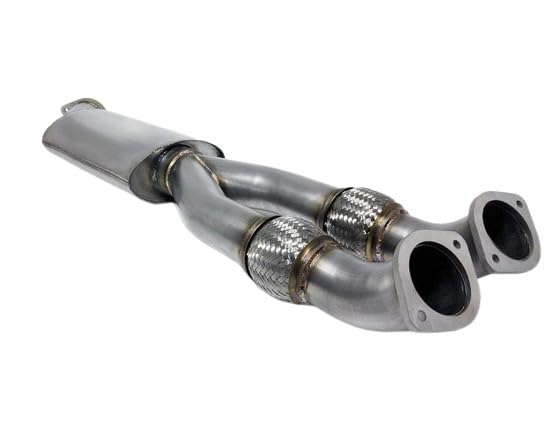 90mm Race ALPHA GT-R Midpipe/Y-Pipe Non-Resonated 76Mm Exit