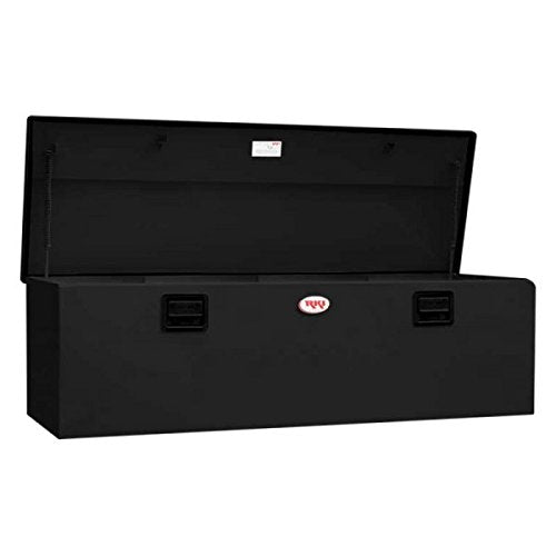 Single Lid RKI M60-1NMB Steel Chest Tool Box for 8 ft. Beds, Black