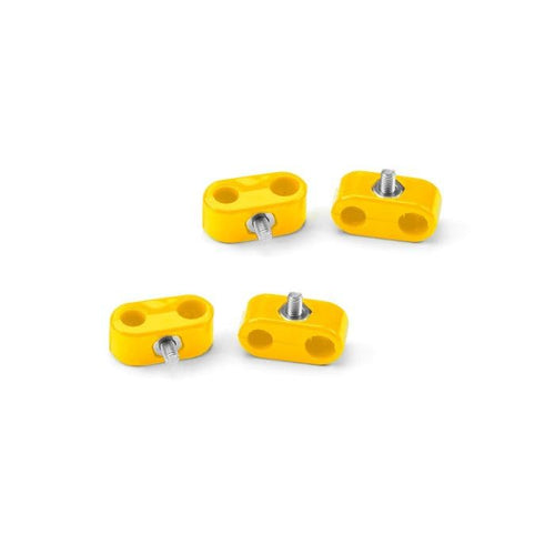 Double Place T-CLAMP, 5/16"-3/8", 4 Pieces, Yellow