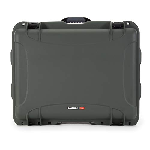 Olive NANUK 950 Waterproof Hard Case with Wheels Empty