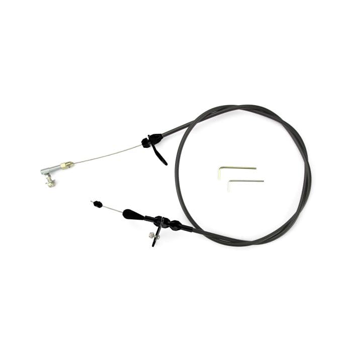 Chrysler 904 Kickdown Cable Lokar Performance Products Black Housing And Fittings