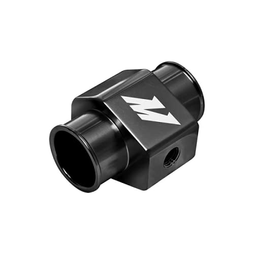 Mishimoto Black Water Temperature Sensor Adapter - 30mm