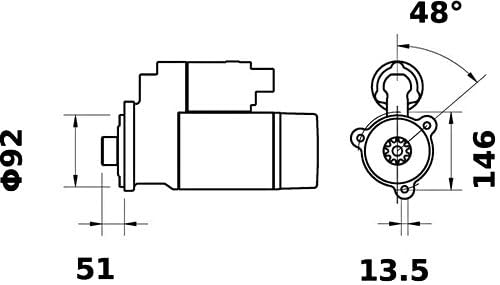 Starter Mahle - MS64