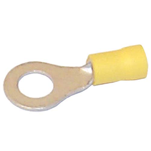 Insulated Ring Terminals Sierra International for 12-10 Gauge Wire (10 Pack), Yellow, Size 10