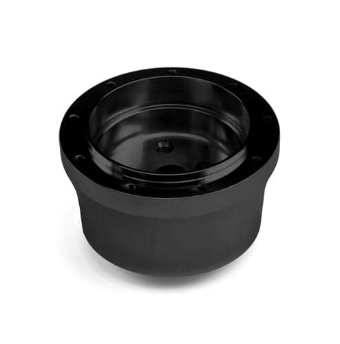 Black Nine Bolt Billet Aluminum Steering Wheel HUB Adapter for '67-'94 GM Non-AIR Bag Flaming River Column