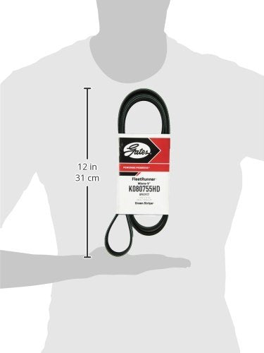 Gates FleetRunner K080755HD Micro-V Serpentine Drive Belt