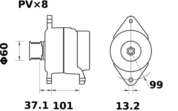 Alternator Mahle - MG484