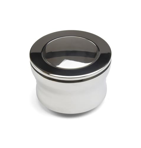 Polished Nine Bolt Billet Aluminum Steering Wheel HUB Adapter for '67-'94 GM with Polished Full Cover Horn Button
