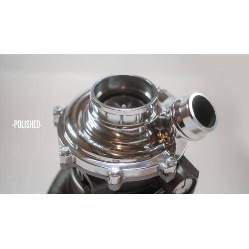 Drop in No Limit Fabrication Factory Replacement Turbo Charger for 6.7 Ford Power Stroke 64mm Compressor 67 Turbine with Whistle Option, Polished
