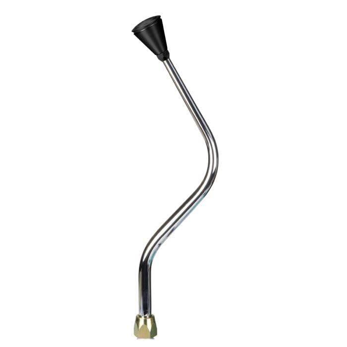 Lokar Performance Products Co Shifter Gm Th350 Chrome 16" Bench Bend Lever Hi-Tech Black Knob