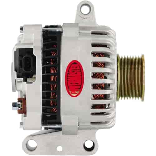 Alt Powermaster Ford 6G Natural 155A 8 grv Pulley Small Frame Transverse MTG for 7.3L I-D-A VR