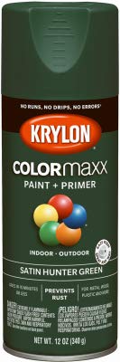 Krylon 12 Oz Hunter Green Satin K05563007 Colormaxx Spray Paint