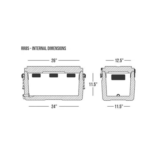 85 V2 Rugged Road Cooler, Forest Green