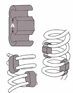 24750 Specialty Products Company 1-1/4" Coil Spring Stabilizer, (Set of 4)