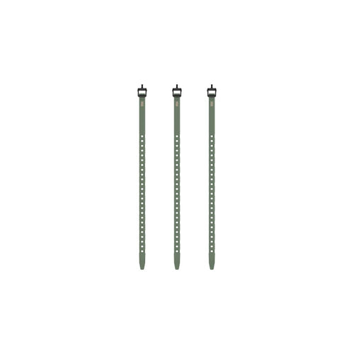 QuickStraps HALF RACK 18 inch (3 PK) - Versatile Straps for Securing Hunting Gear, Hang Trail Cameras, Secure Gear to ATVs, Motorbikes, and More, Green