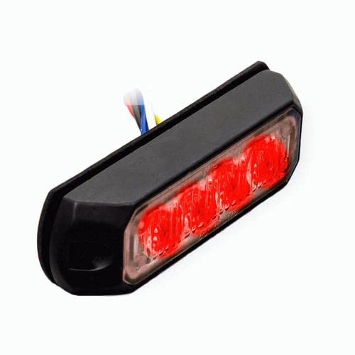 Heise Red Single Color Marker Lights - 3.8 Inch - 4 Led