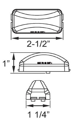 Optronics LED Amber Clearance/Marker Light AL90ABP