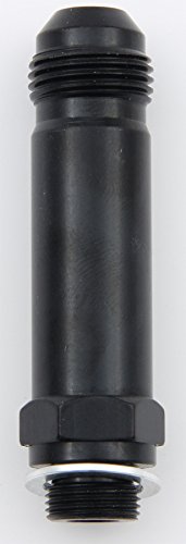 Fragola Performance Systems #8 X 9/16-24 Carb Adapter Long 3" Black 491978-BL