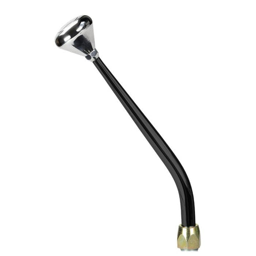 ES Shifter Lokar Performance Products Gm 4L80 Black 12" Single Bend Lever Mushroom Polished Knob