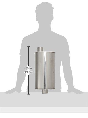 Vibrant 1106 Vibrant Performance Oval Stainless Steel Muffler