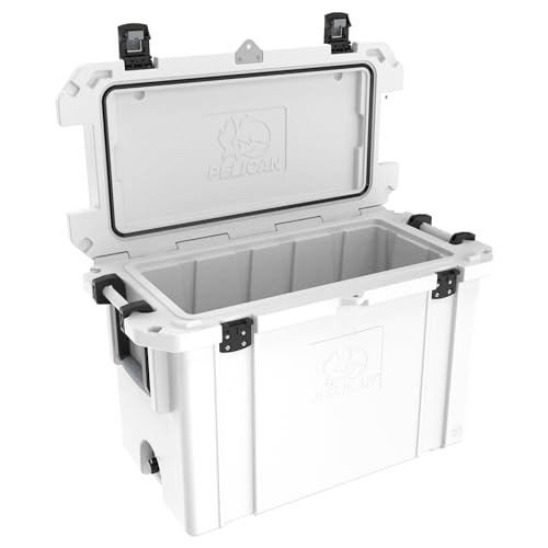 95 QT Pelican Elite Cooler (White)