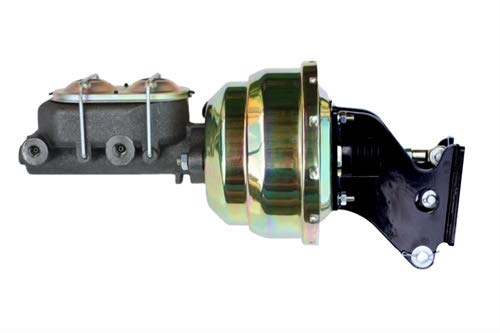 8 Inch LEED BRAKES Dual Power Booster, 1-1/8 Inch Bore Master (Zinc)