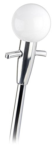 GM TH400 FM Shifter Chrome 8" Single Bend Lever Muscle Car White Knob