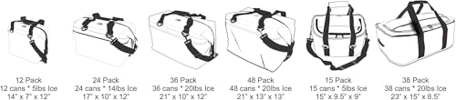 AO Coolers Soft-Sided Original Cooler Bag, Leak-Proof, Insulated, Lightweight, Black, 24-Can